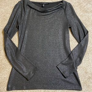 Shimmer long sleeve blouse